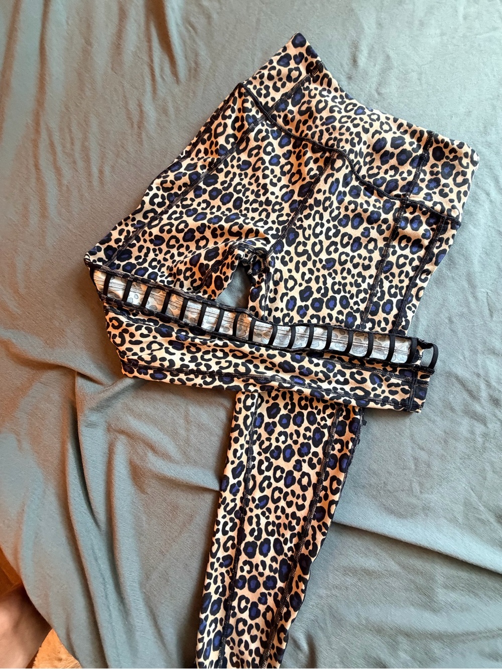 Victoria’s Secret Leopard Print Leggings with Side Cutout Detail - so cute!
